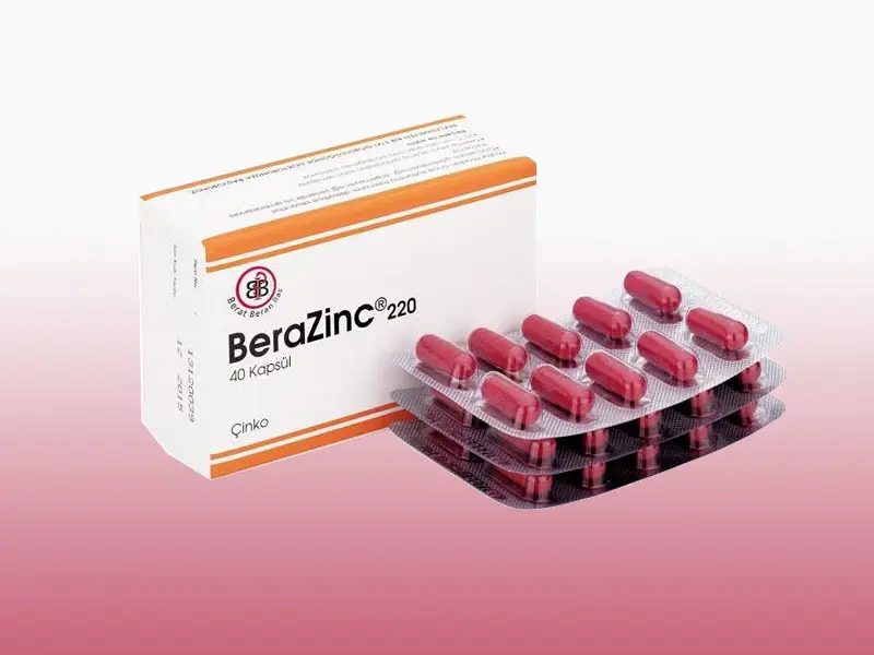 BERAZINC 220 40 KAPSUL kutu görseli