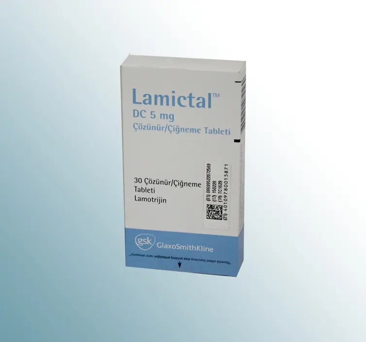 LAMICTAL DC 5 MG COZUNUR 30 CIGNEME TABLETI kutu görseli