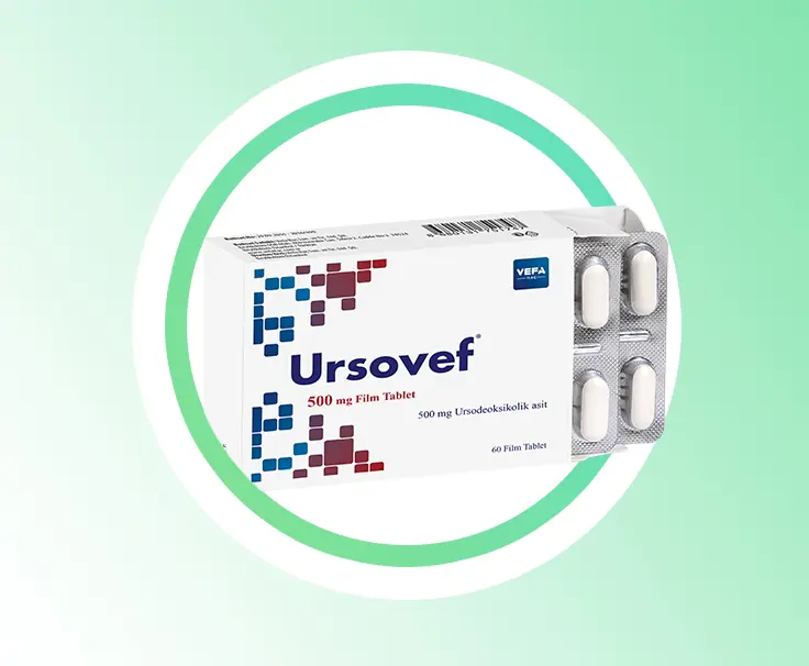 URSOVEF 500 MG 60 FILM KAPLI TABLET kutu görseli
