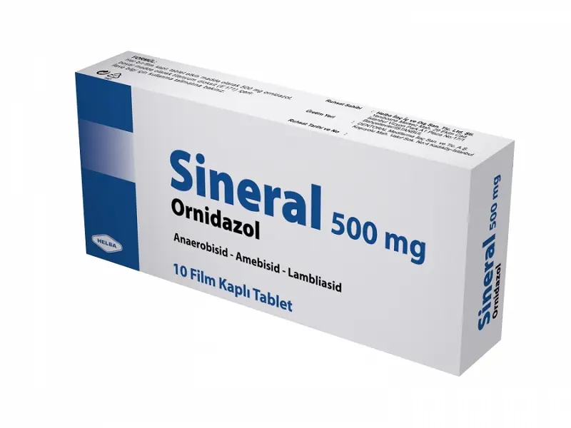 SINERAL 500 MG 10 FILM KAPLI TABLET kutu görseli