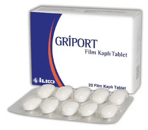 GRIPORT 20 FILM KAPLI TABLET kutu görseli