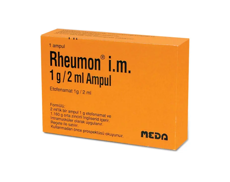 RHEUMON IM 1G/2 ML ENJEKSIYONLUK COZELTI ICEREN AMPUL kutu görseli