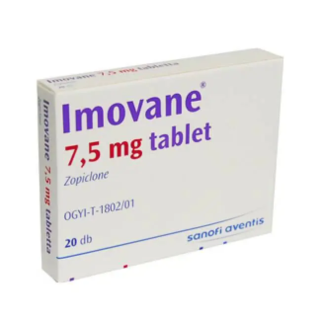 IMOVANE 7.5 MG FILM KAPLI TABLET (20 TABLET) kutu görseli