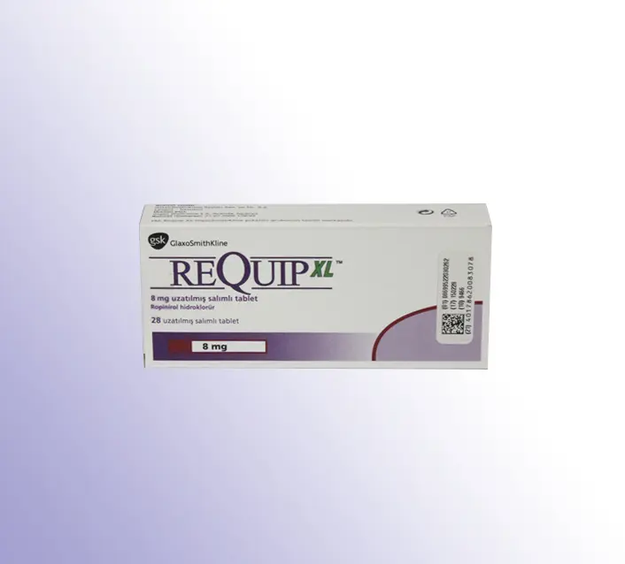 REQUIP XL 8 MG UZATILMIS SALIMLI 28 TABLET kutu görseli