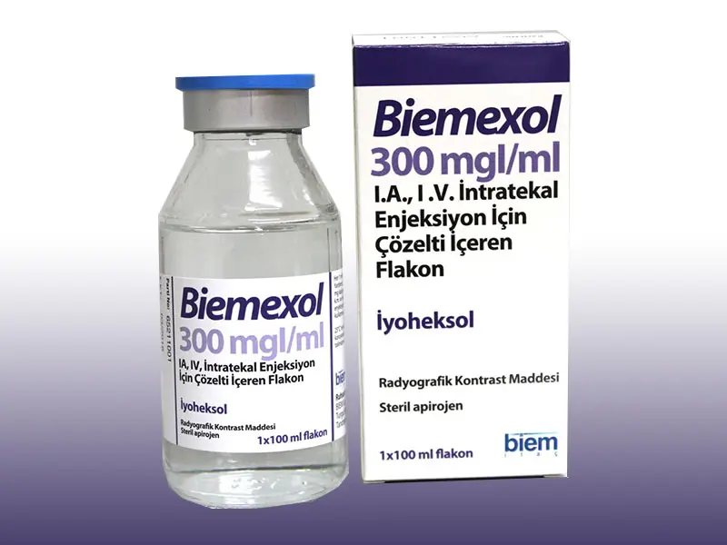 BIEMEXOL 300 MGI/ML IA, IV, INTRATEKAL ENJEKSIYON ICIN COZELTI ICEREN 50 ML 1 FLAKON kutu görseli