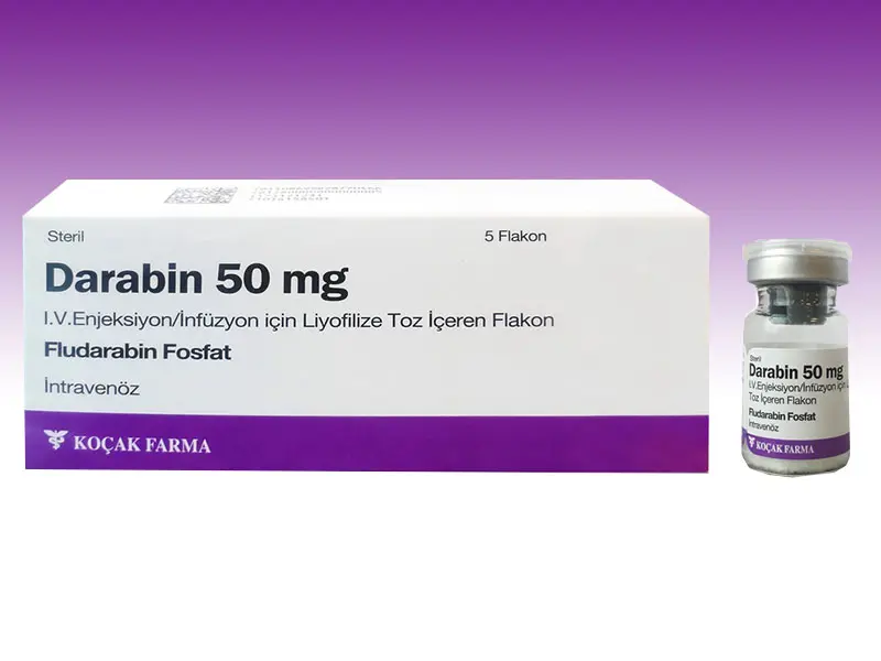 DARABIN 50 MG/ML IV ENJ./INF. ICIN LIYOFILIZE TOZ ICEREN 5 FLAKON kutu görseli