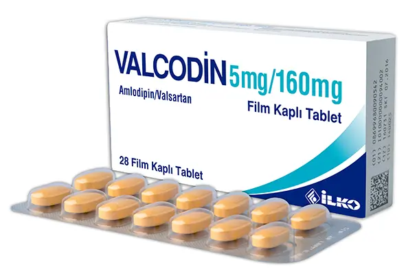 VALCODIN 5 MG/160 MG 28 FILM KAPLI TABLET kutu görseli
