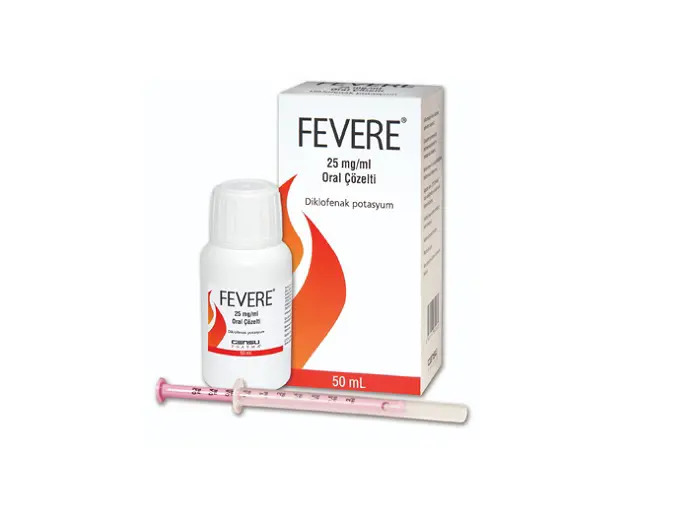 FEVERE 25 MG/ML ORAL COZELTI (50 ML 1 SISE) kutu görseli
