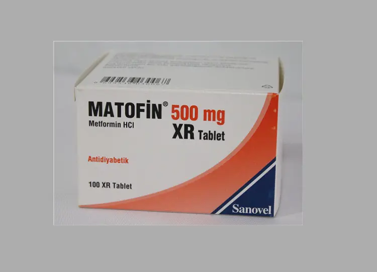 MATOFIN 500 MG 100 XR TABLET kutu görseli