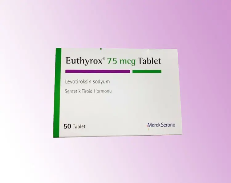 EUTHYROX 75 MCG 50 TABLET kutu görseli