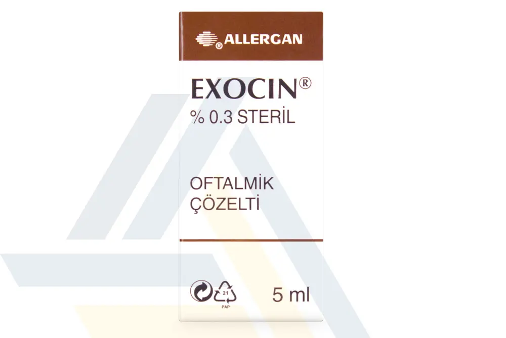 EXOCIN %0,3 5 ML STERIL OFTALMIK SOLUSYONU kutu görseli