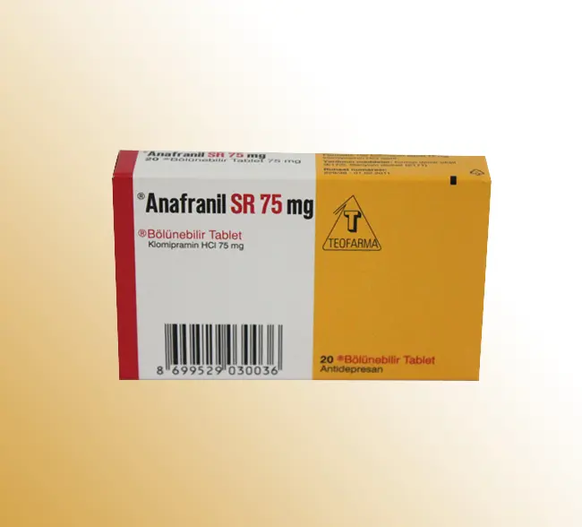 ANAFRANIL SR 75 MG UZATILMIS SALIMLI BOLUNEBILIR 20 TABLET kutu görseli