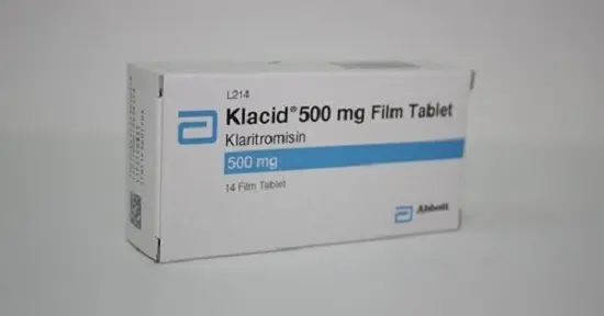 KLACID 500 MG 14 FILM TABLET kutu görseli