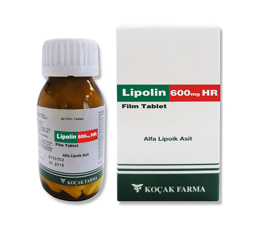 LIPOLIN 600 MG HR 30 FILM TABLET kutu görseli