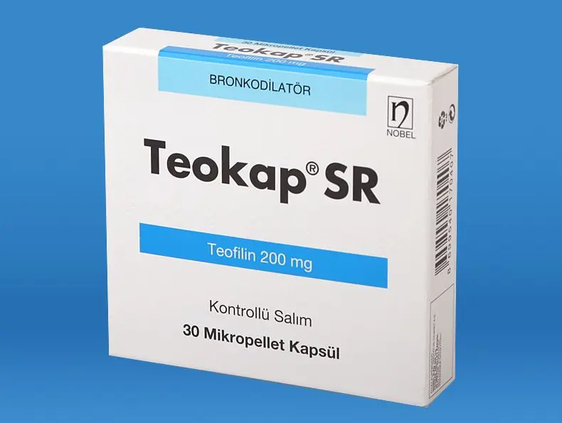 TEOKAP SR 200 MG 30 KAPSUL kutu görseli