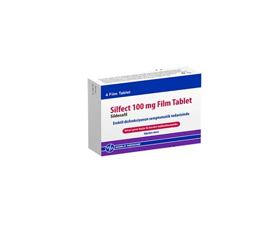 SILFECT 100 MG 4 FILM TABLET kutu görseli
