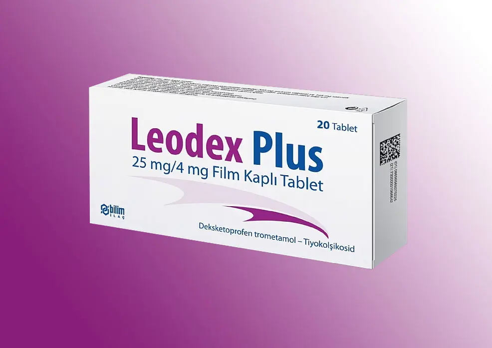 LEODEX PLUS 25 MG/4 MG 20 FILM KAPLI TABLET kutu görseli