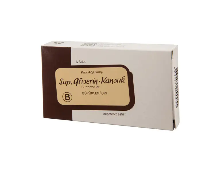 GLISERIN-KANSUK B 3300 MG 6 SUP. kutu görseli