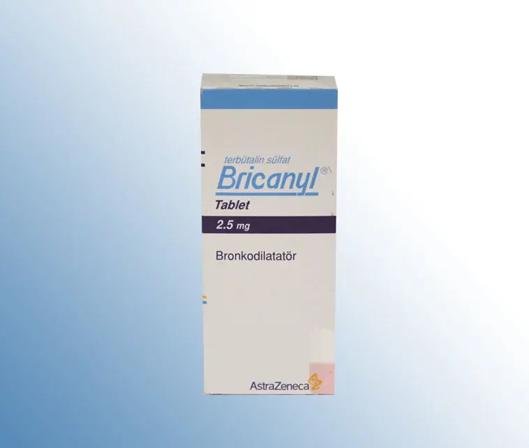 BRICANYL 2,5 MG 50 TABLET kutu görseli