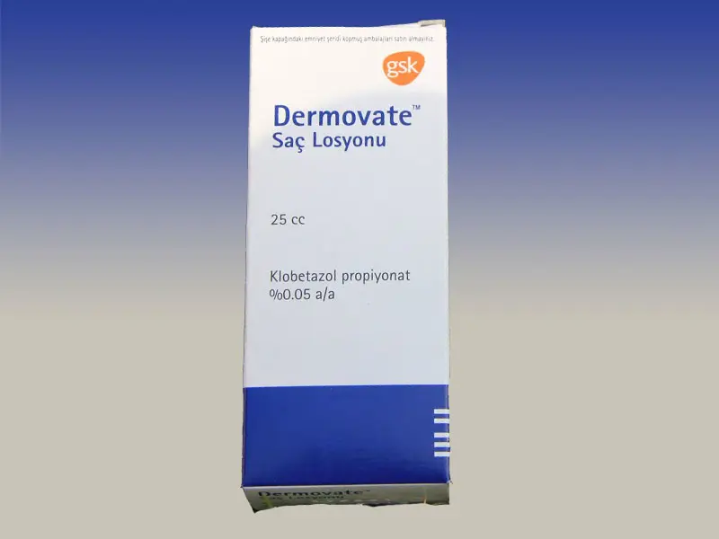 DERMOVATE SAC LOSYONU 25 ML kutu görseli