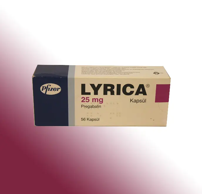 LYRICA 25 MG 56 KAPSUL kutu görseli