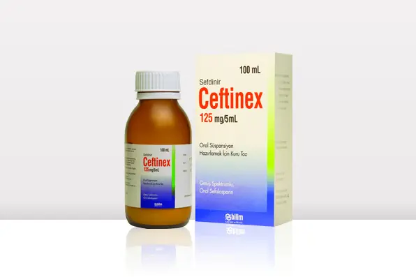 CEFTINEX 125 MG/5 ML 100 ML ORAL SUSPANSIYON kutu görseli