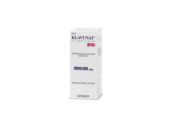 KLAVUNAT BID 200/28 MG 70 ML ORAL SUSPANSIYON görseli 2