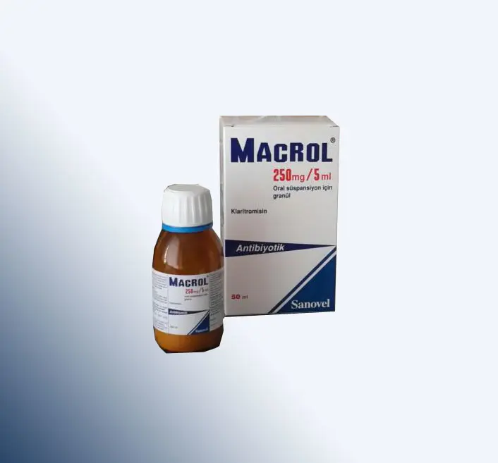 MACROL 250 MG/5 ML 50 ML SUSP görseli 2