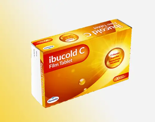 IBUCOLD C 200 MG/30 MG/300 MG FILM KAPLI TABLET (30 FILM KAPLI TABLET) kutu görseli