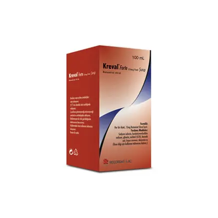 KREVAL FORTE 15 MG/5 ML SURUP 100 ML kutu görseli