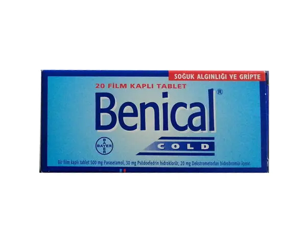 BENICAL COLD 20 FILM TABLET kutu görseli