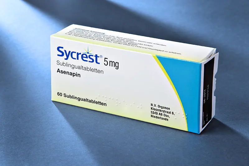 SYCREST 5 mg 60 Dilaltı Tablet kutu görseli