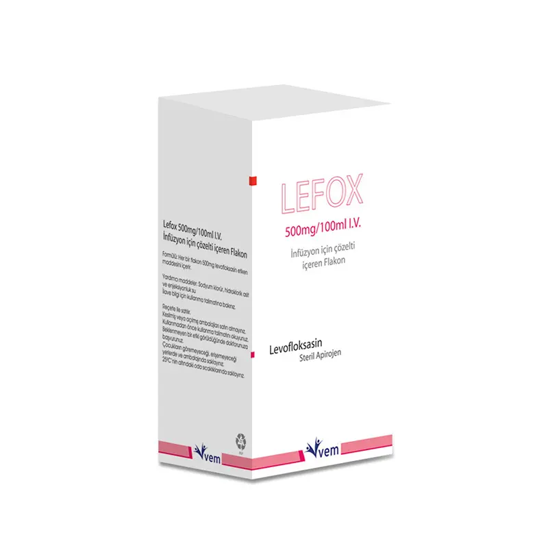 LEFOX 500 MG/100 ML IV INF. COZELTI ICIN FLAKON kutu görseli