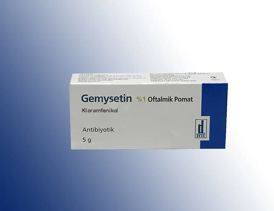 GEMYSETIN OFTALMIK % 1 5 GR POMAD kutu görseli