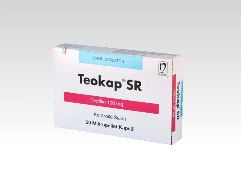 TEOKAP SR 100 MG 30 KAPSUL kutu görseli