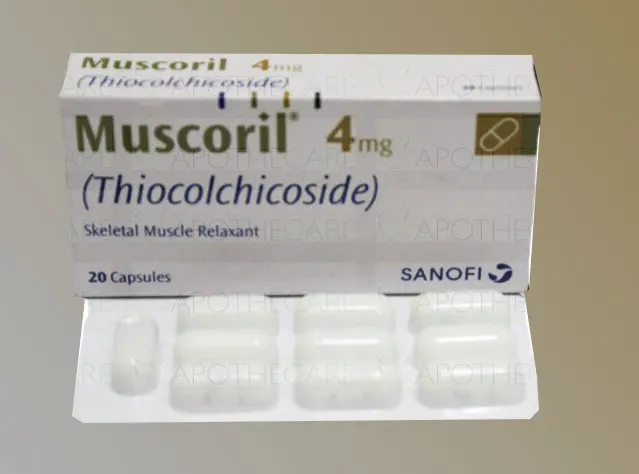 MUSCORIL 4 MG 20 KAPSUL kutu görseli