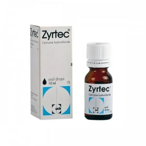 ZYRTEC 10 MG 20 ML ORAL DAMLA kutu görseli