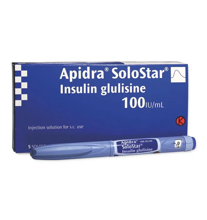 APIDRA 100 U/ML SOLOSTAR SC KULLANIM ICIN ENJEKSIYONLUK COZELTI(5 ENJEKSIYON KALEMI) kutu görseli