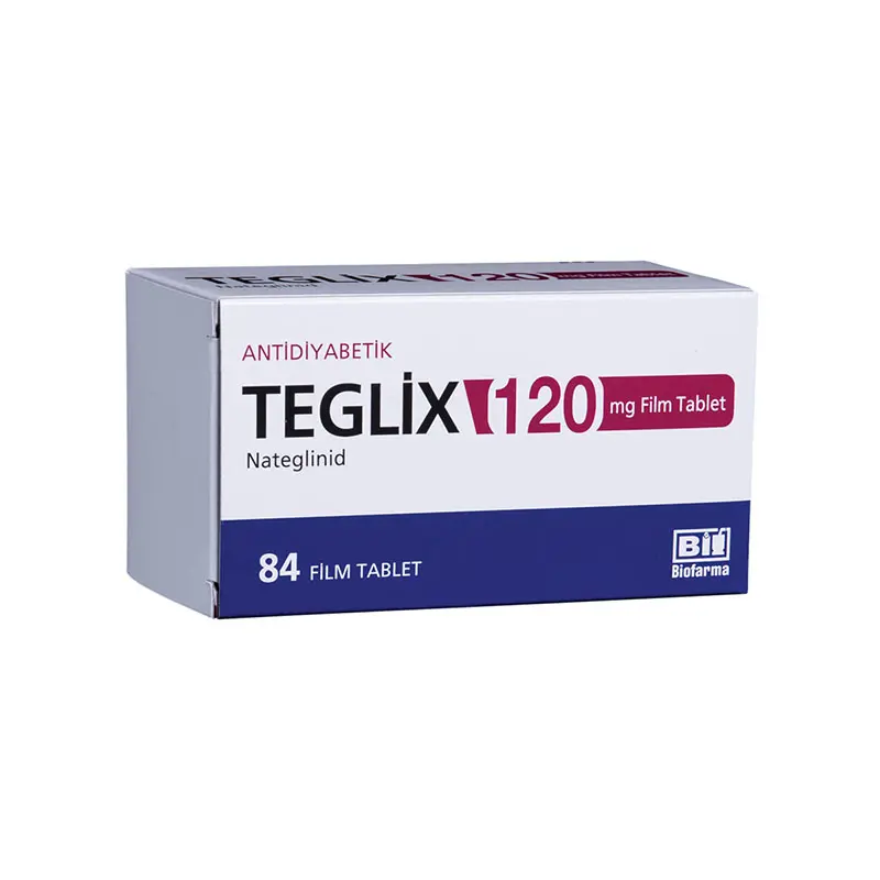 TEGLIX 120 MG 84 FILM KAPLI TABLET kutu görseli