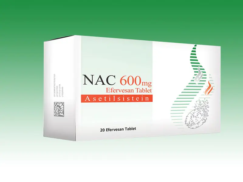 NAC 600 MG 20 EFERVESAN TABLET kutu görseli
