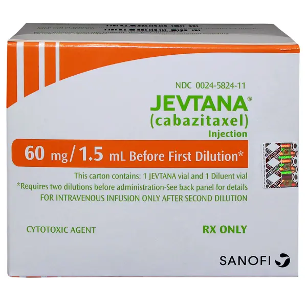 JEVTANA 60 MG/1,5 ML INFUZYONLUK KONSANTRE COZELTI 1 FLAKON kutu görseli