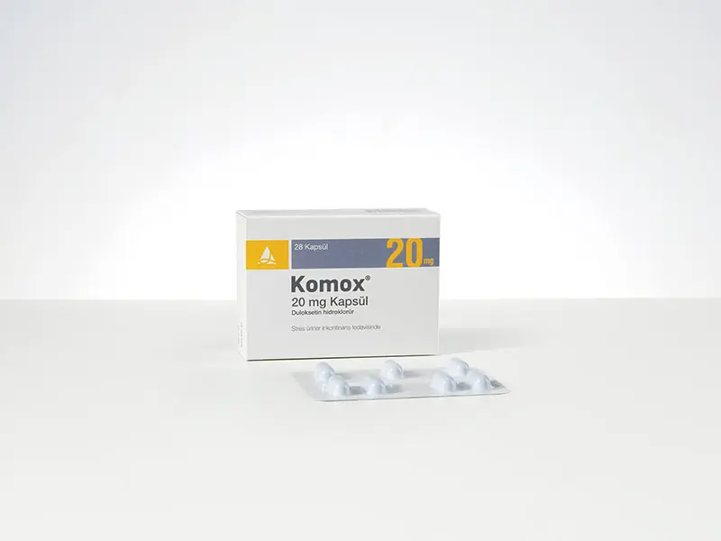 KOMOX 20 MG GASTRO-REZISTAN SERT KAPSUL (28 KAPSUL) kutu görseli