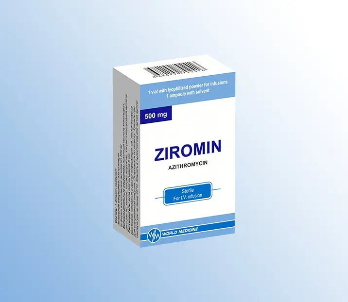 ZİROMİN 500 mg Flakon kutu görseli