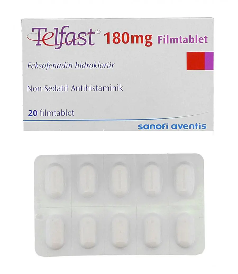 TELFAST 180 MG 20 FILM TABLET kutu görseli
