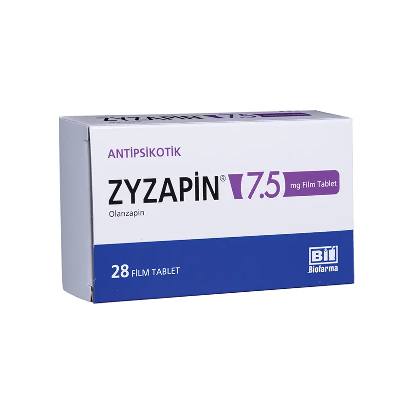 ZYZAPIN 7,5 MG 28 FILM KAPLI TABLET kutu görseli