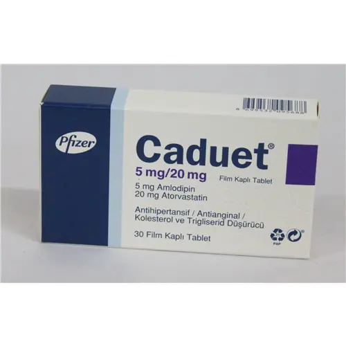 CADUET 5MG/20MG 30 FILM TABLET kutu görseli