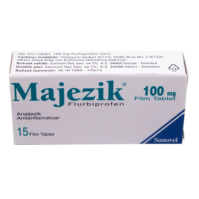 MAJEZIK 100 MG 15 FILM TABLET kutu görseli