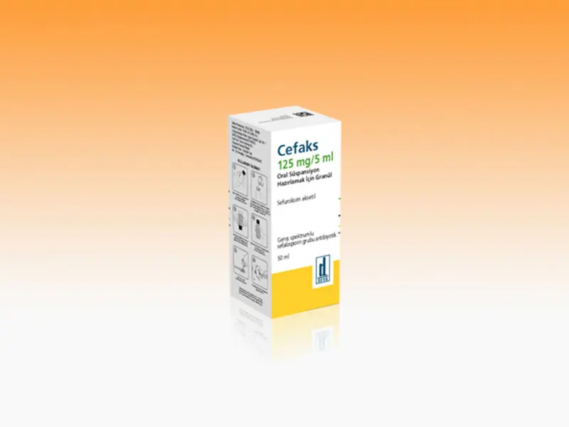 CEFAKS 5 ML 125 MG 50 ML SUSPANSIYON görseli 2