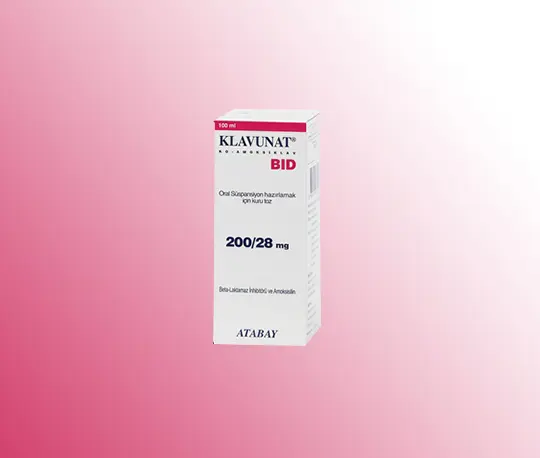 KLAVUNAT BID 200/28 MG 70 ML ORAL SUSPANSIYON kutu görseli