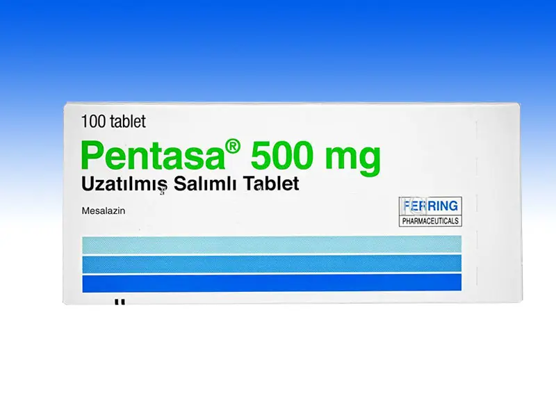 PENTASA 500 MG 100 UZATILMIS SALIM TABLET kutu görseli